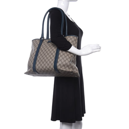 Gucci GG Plus Monogram Tote Blue 2 of 13