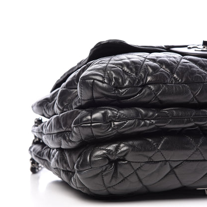 Chanel Lambskin Quilted 3 Maxi Flap Bag Black 5 of 12
