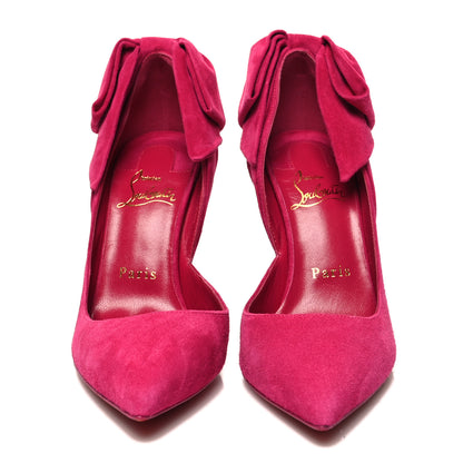 Christian Louboutin Suede Rabakate 100 Pumps 35.5 Bomba 2 of 8