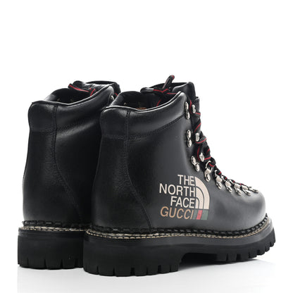 Gucci X THE NORTH FACE Calfskin Womens Hiking Ankle Boots 37 Black 4 of 13