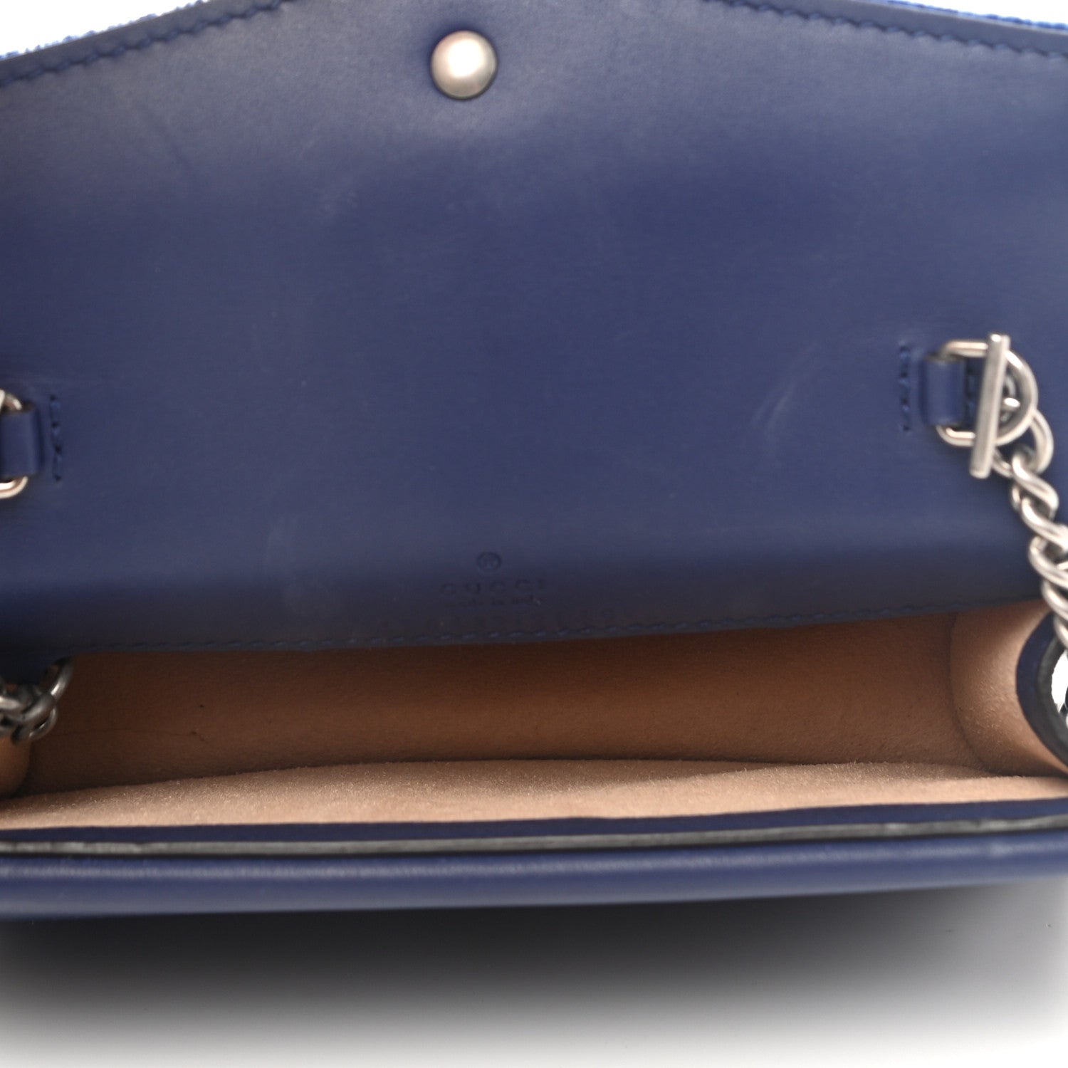 Gucci Velvet Super Mini Dionysus Shoulder Bag Cobalt 5 of 11