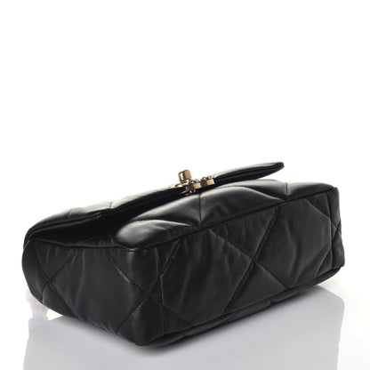 Chanel Goatskin Quilted Medium Chanel 19 Flap Black 5 of 10