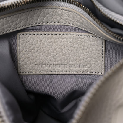 Alexander Wang Pebbled Lambskin Rocco Grey Gold Hardware 5 of 8