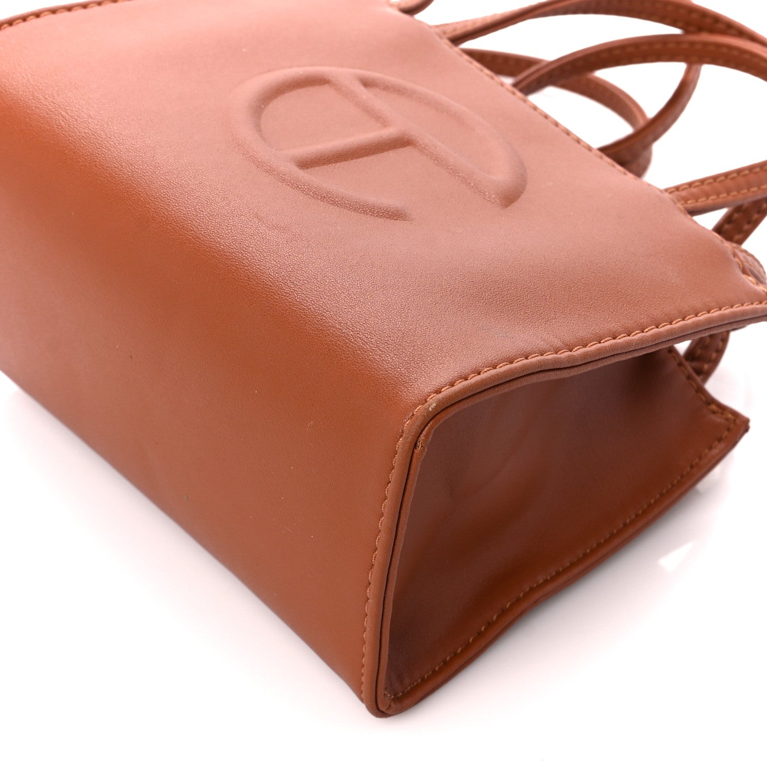 Telfar Vegan Leather Small Shopping Bag Tan 10 of 11