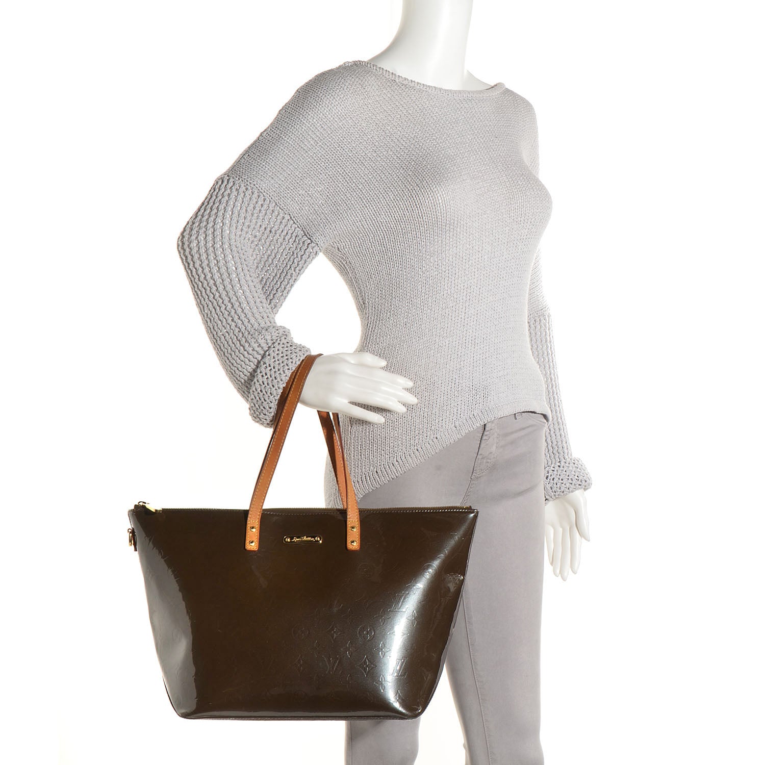 Louis Vuitton Vernis Bellevue GM Vert Bronze 2 of 7