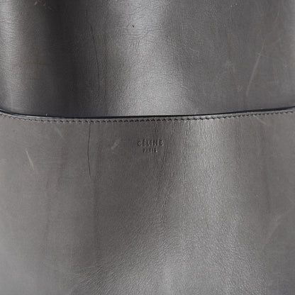Celine Smooth Calfskin Sangle Bucket Bag Grey 6 of 12