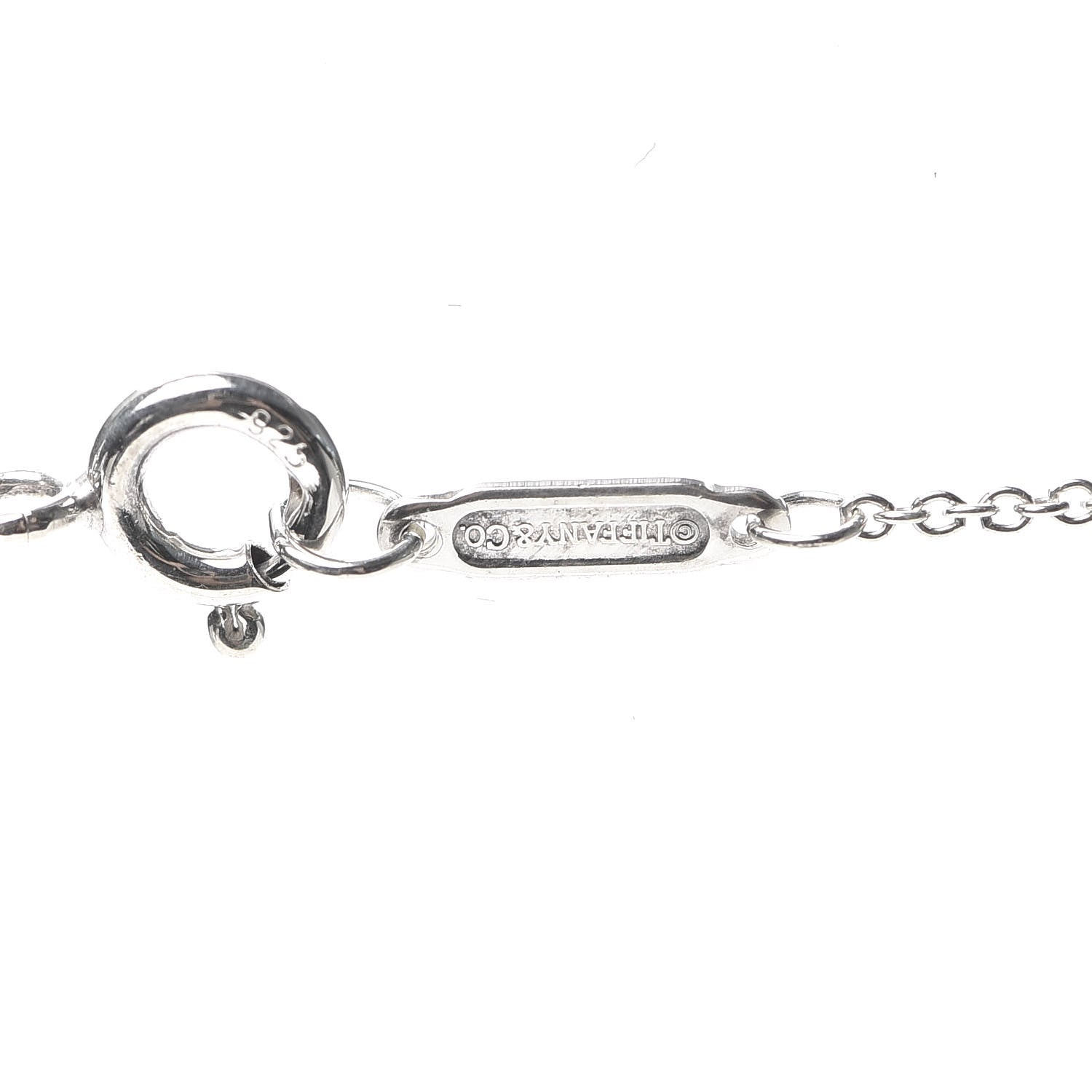 Tiffany Sterling Silver Letters Lariat Necklace 5 of 6