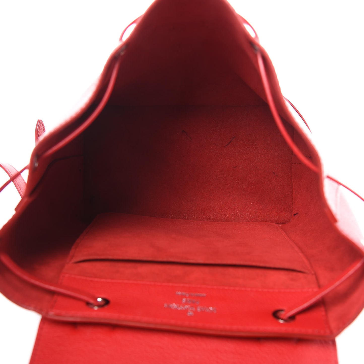 Soft Calfskin Lockme Backpack Rubis