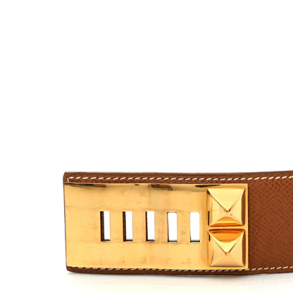 Hermes Courchevel Collier De Chien CDC Belt 72 Gold 6 of 6