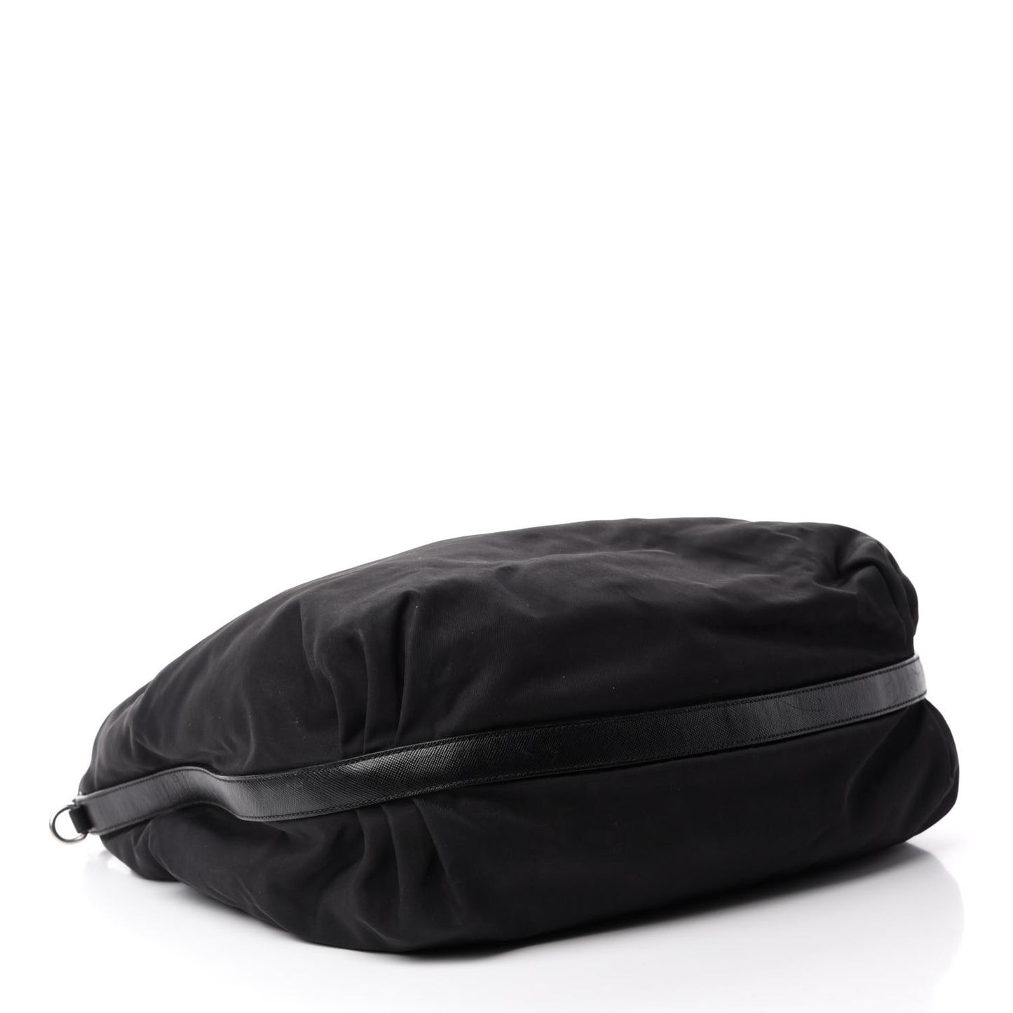 Tessuto Nylon Saffiano Hobo Black
