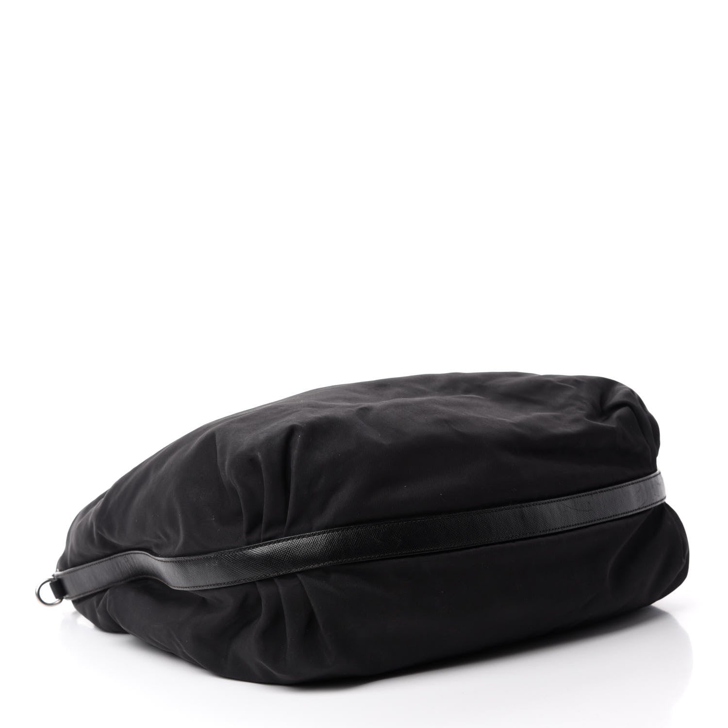 Prada Tessuto Nylon Saffiano Hobo Black 4 of 13