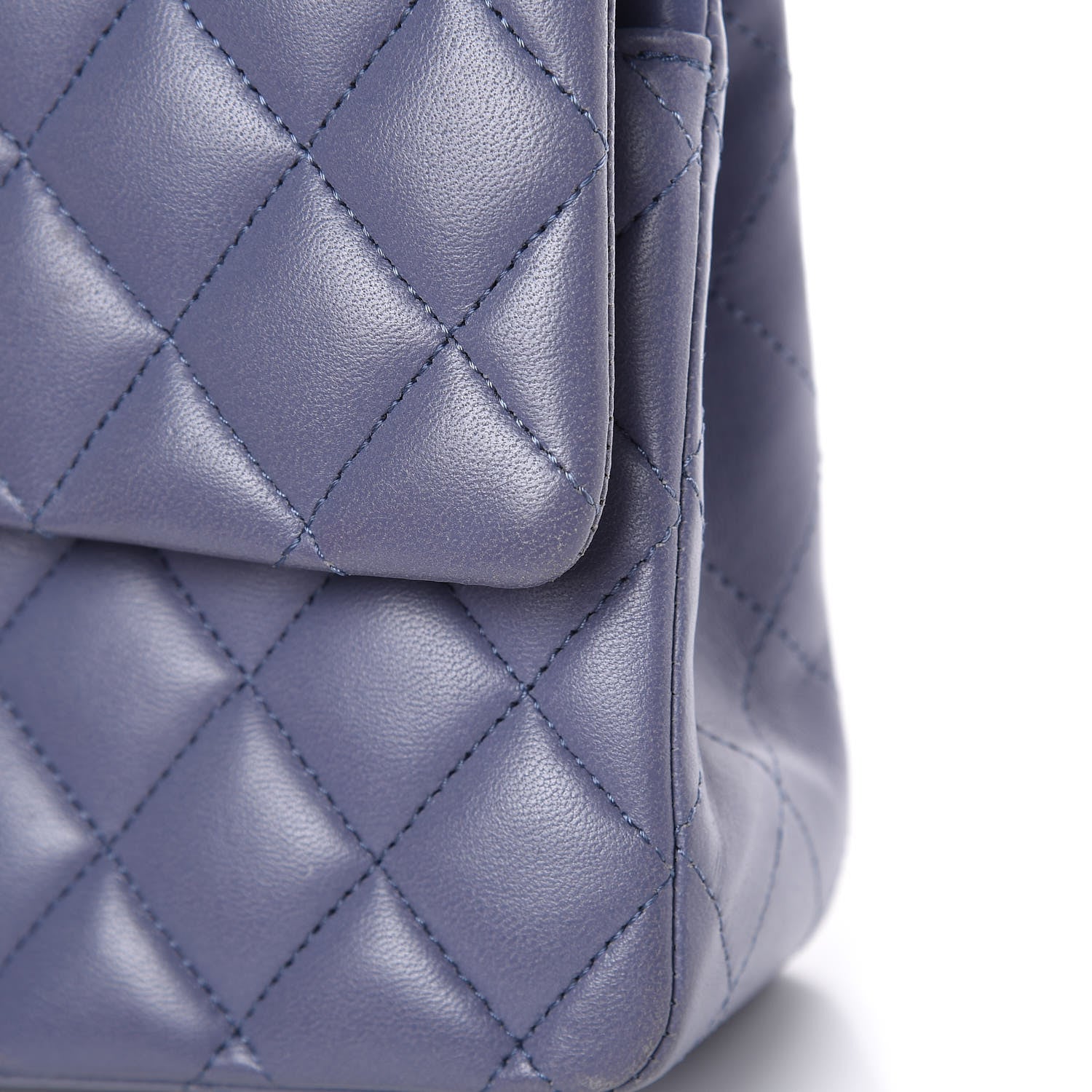 Chanel Lambskin Quilted Medium Double Flap Light Purple 12 of 21