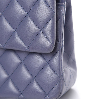 Chanel Lambskin Quilted Medium Double Flap Light Purple 12 of 21
