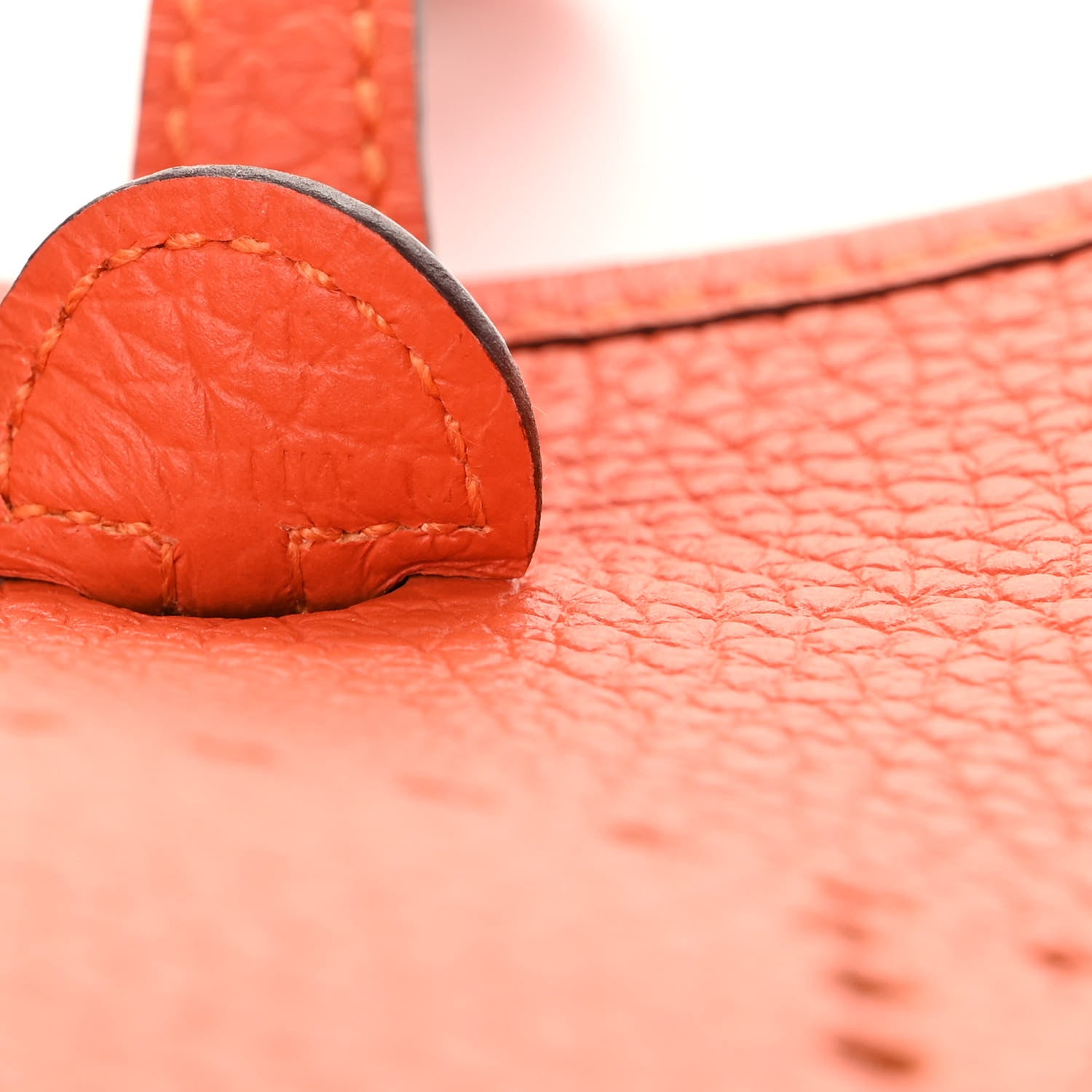 Hermes Taurillon Clemence Evelyne TPM Orange 7 of 11