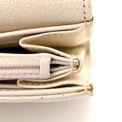Chanel Caviar Quilted Large Flap Wallet Ivory 11 of 15