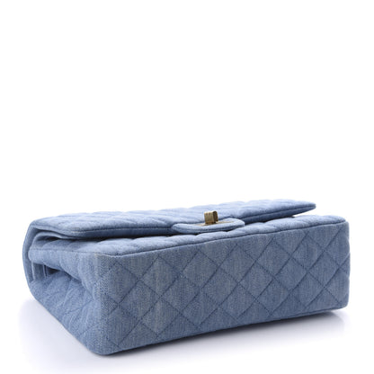 Chanel Denim Quilted 2.55 Reissue 225 Flap Light Blue 4 of 10