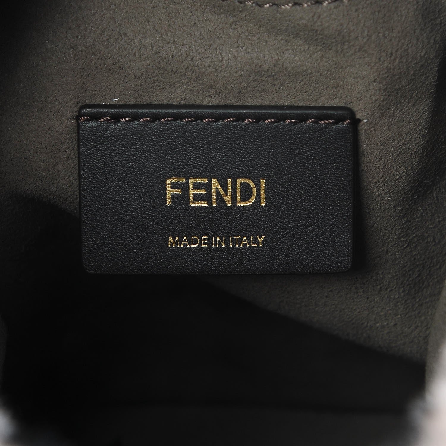 Fendi Shearling F is Macro FF 1974 Diagonal Mini Mon Tresor Bucket Bag Light Rose Black 6 of 8