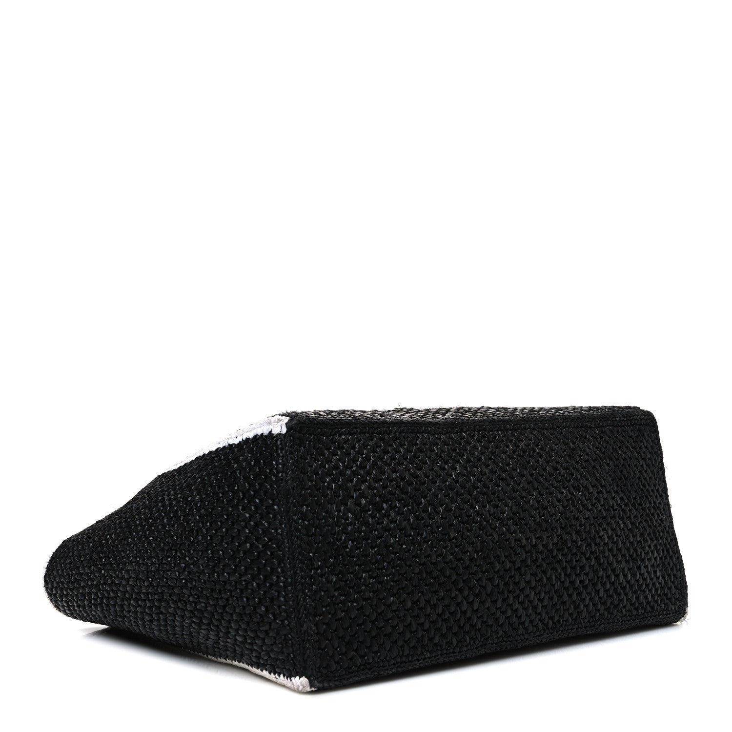 Loewe Raffia Large Paula's Ibiza Logo Tote Black White 4 of 9
