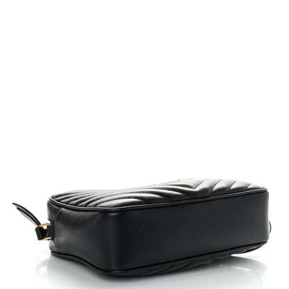 Saint Laurent Calfskin Matelasse Monogram Lou Camera Bag Black 4 of 9