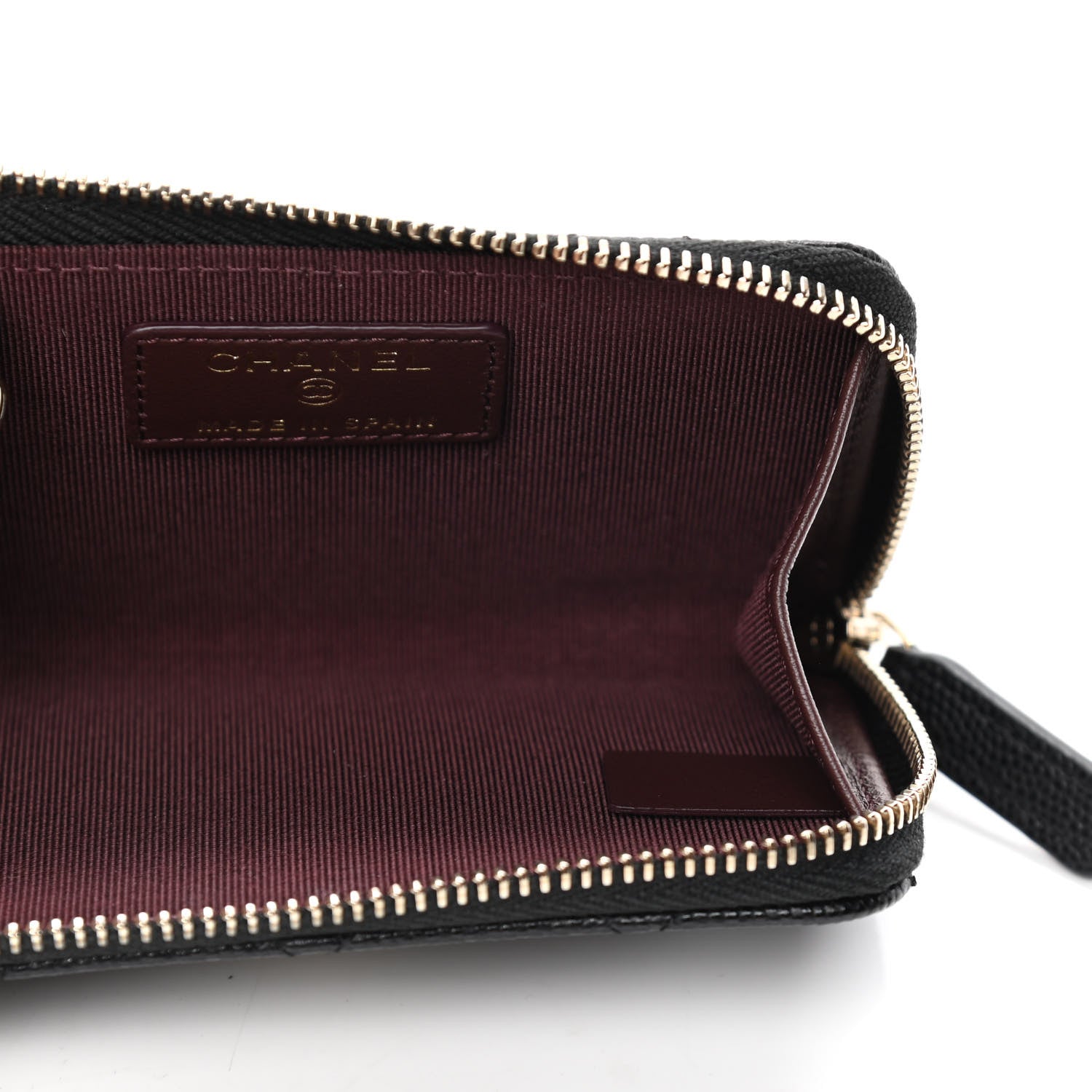 Chanel Caviar Quilted Zipped Key Holder Case Black 4 of 4