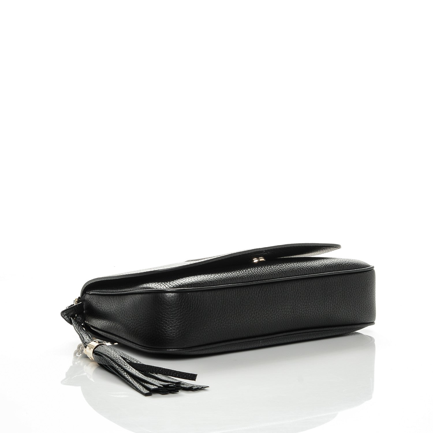 Gucci Pebbled Calfskin Medium Soho Flap Crossbody Black 4 of 8