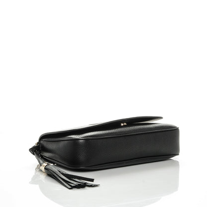 Gucci Pebbled Calfskin Medium Soho Flap Crossbody Black 4 of 8
