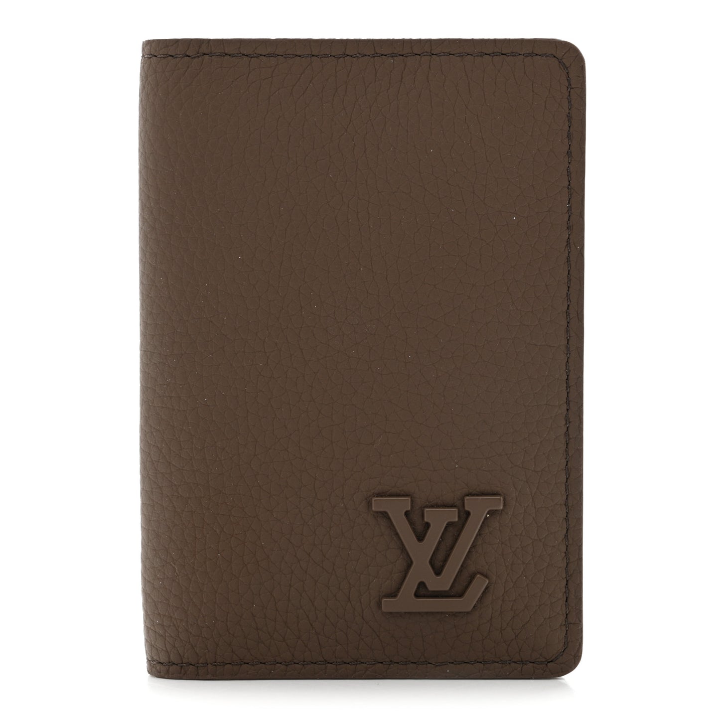 Grained Calfskin Aerogram Pocket Organizer Moka