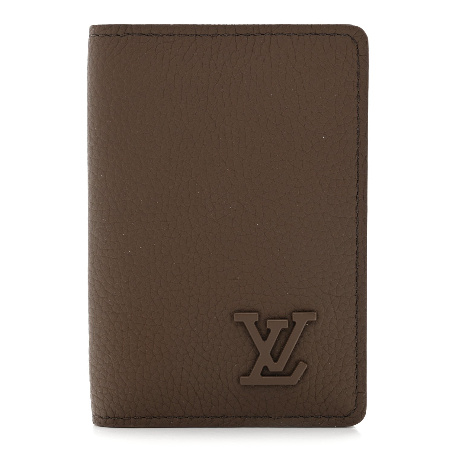 Louis Vuitton Grained Calfskin Aerogram Pocket Organizer Moka 1 of 6