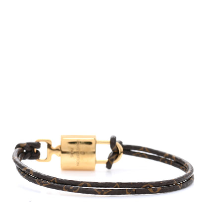 Louis Vuitton Monogram LV Padlock Bracelet 17 3 of 6