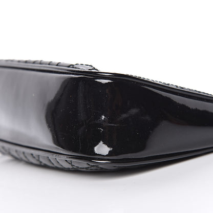 Christian Dior Patent Cannage Chain Pouch Black 6 of 13