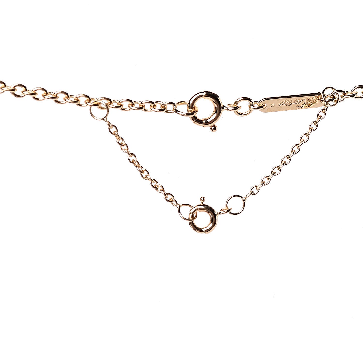 Cartier 18K Pink Yellow White Gold Baby Trinity Pendant Necklace 5 of 6