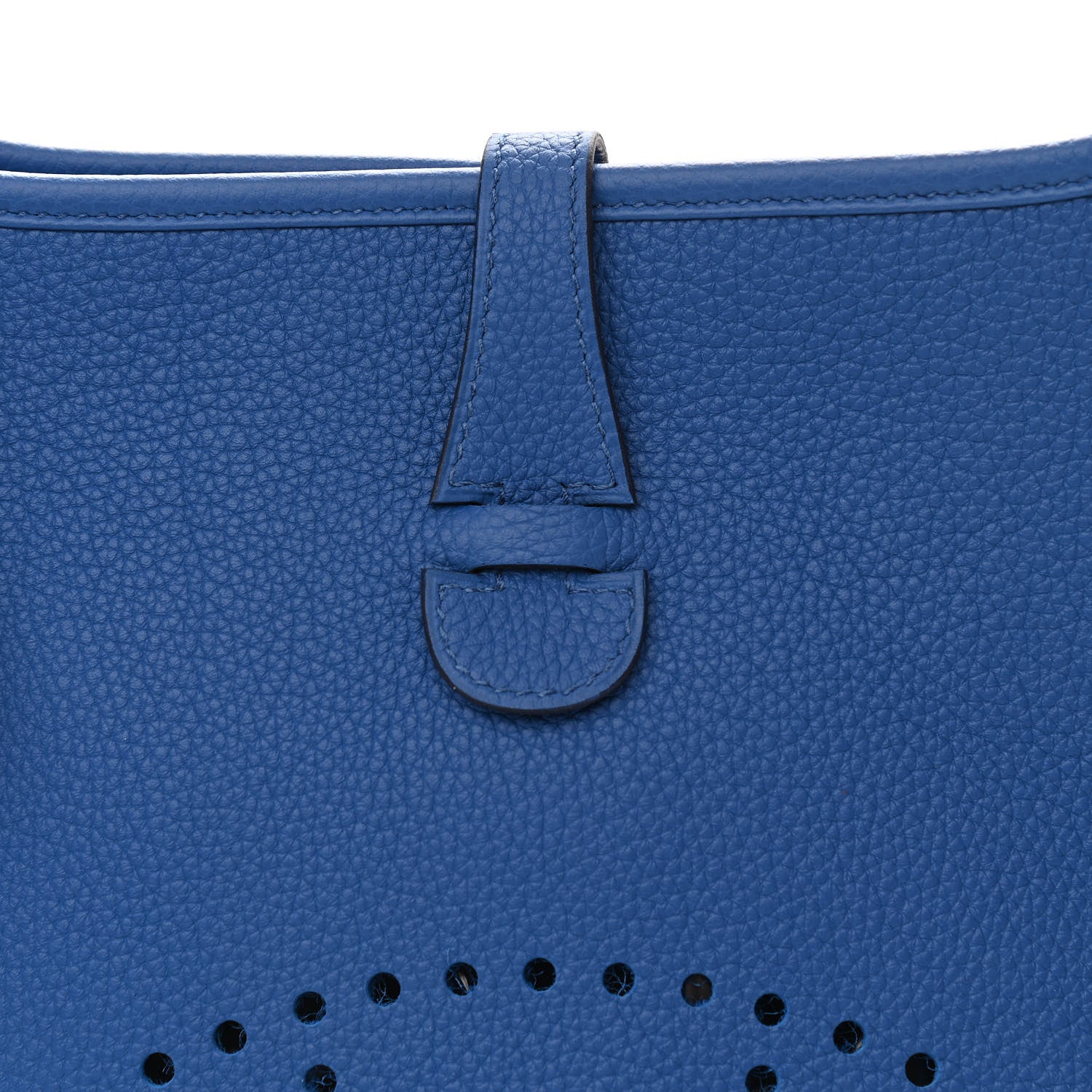 Hermes Taurillon Clemence Evelyne III PM Bleu Zellige 7 of 10