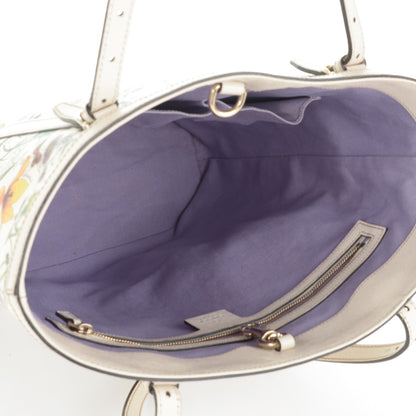 Gucci Calfskin Flora Infinity Medium Nice Tote Off White 5 of 7