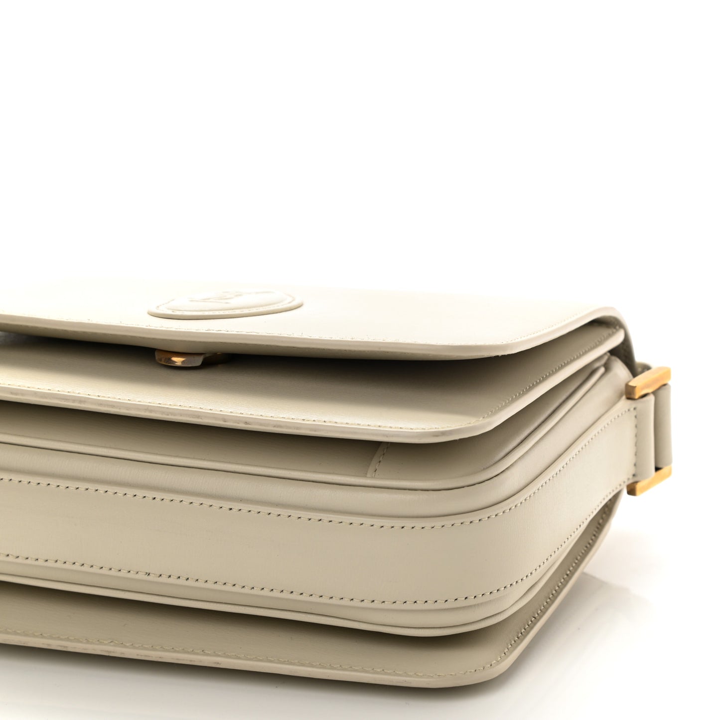 Calfskin Le 61 Shoulder Bag White
