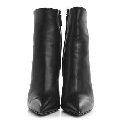 Saint Laurent Calfskin Opyum Ankle Boots 36.5 Black 3 of 9