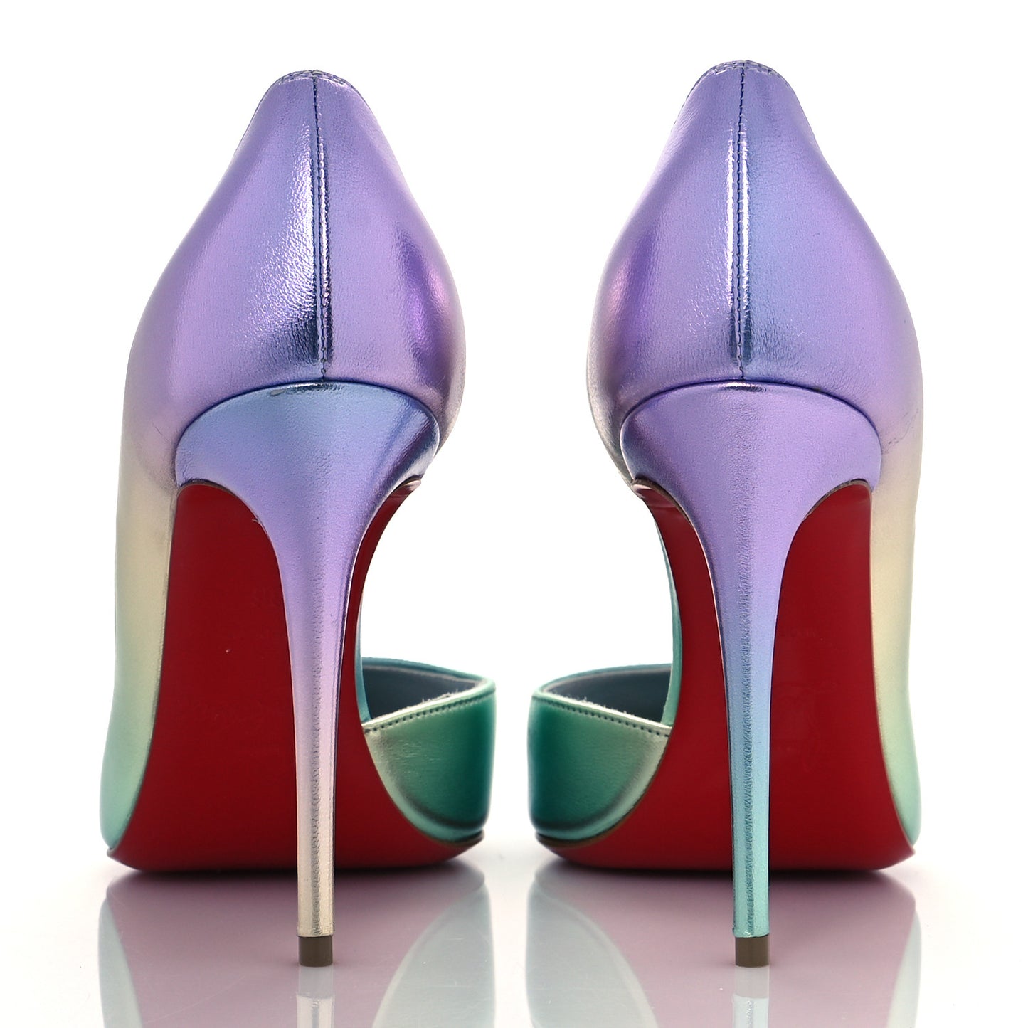 Iridescent Nappa Lam Licorne Iriza 100 Pumps 36 Multicolor