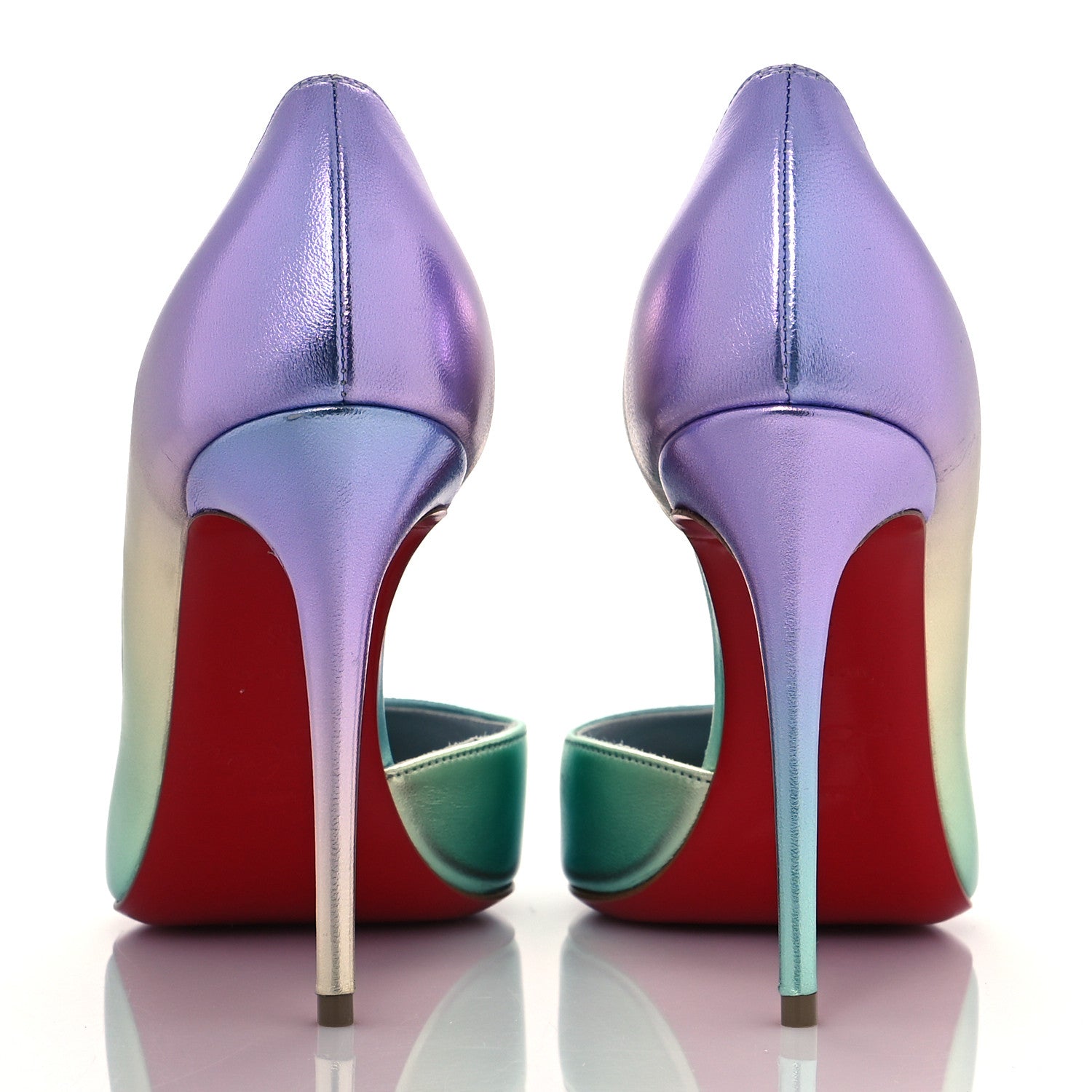 Christian Louboutin Iridescent Nappa Lam Licorne Iriza 100 Pumps 36 Multicolor 5 of 9