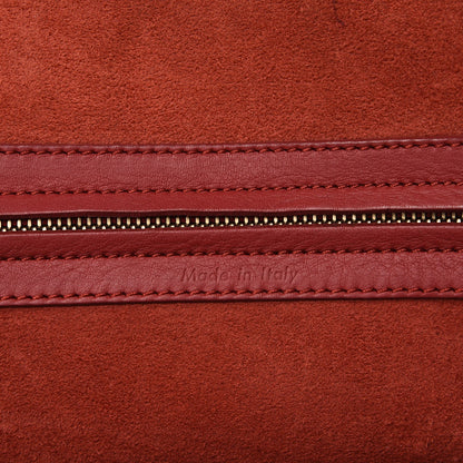 Celine Supple Calfskin Medium Phantom Luggage Red 10 of 18