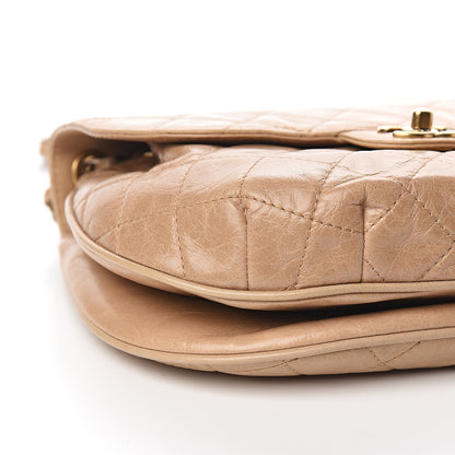 Chanel Glazed Calfskin Quilted Medium Bubble CC Flap Beige 7 of 12