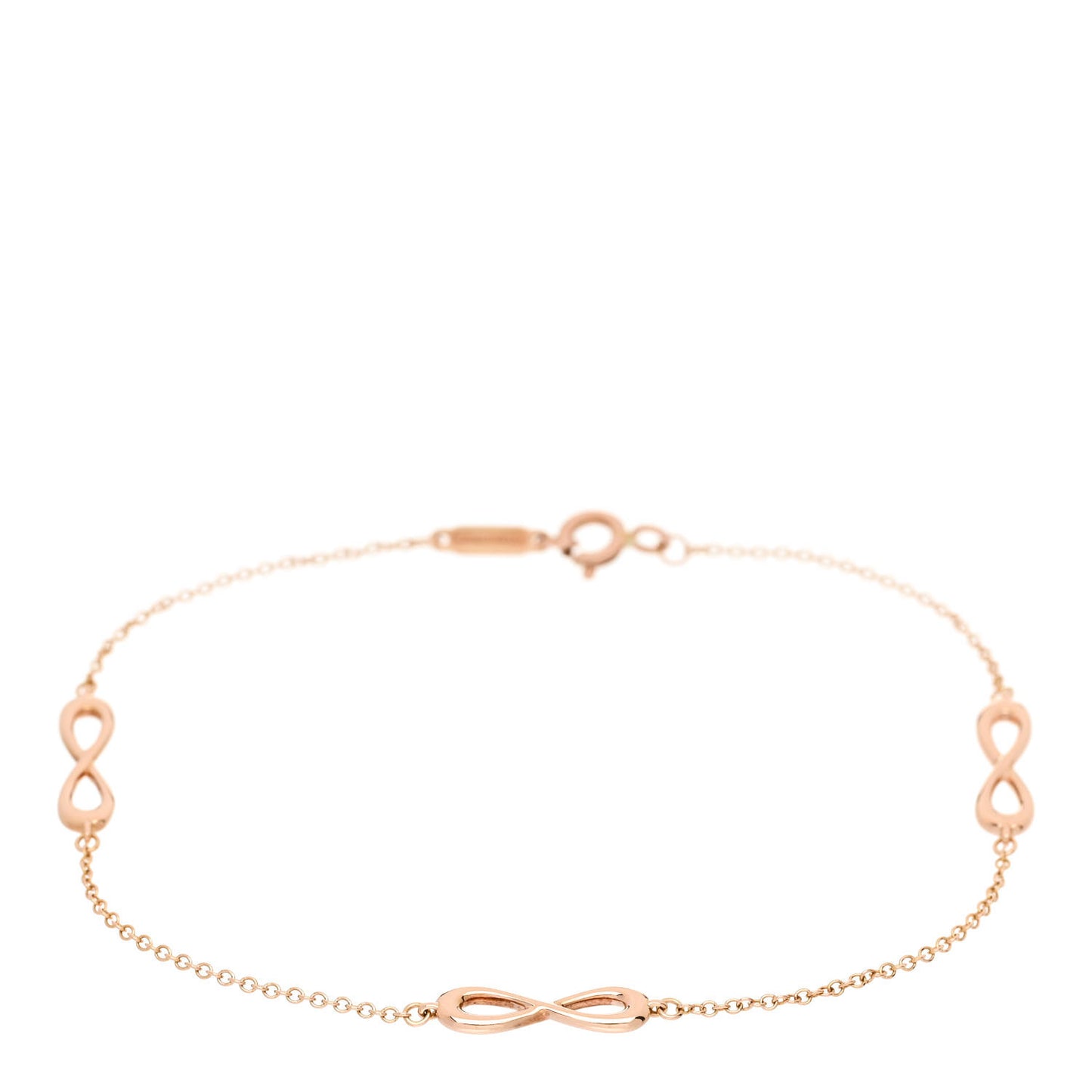 18K Rose Gold Infinity Endless Bracelet