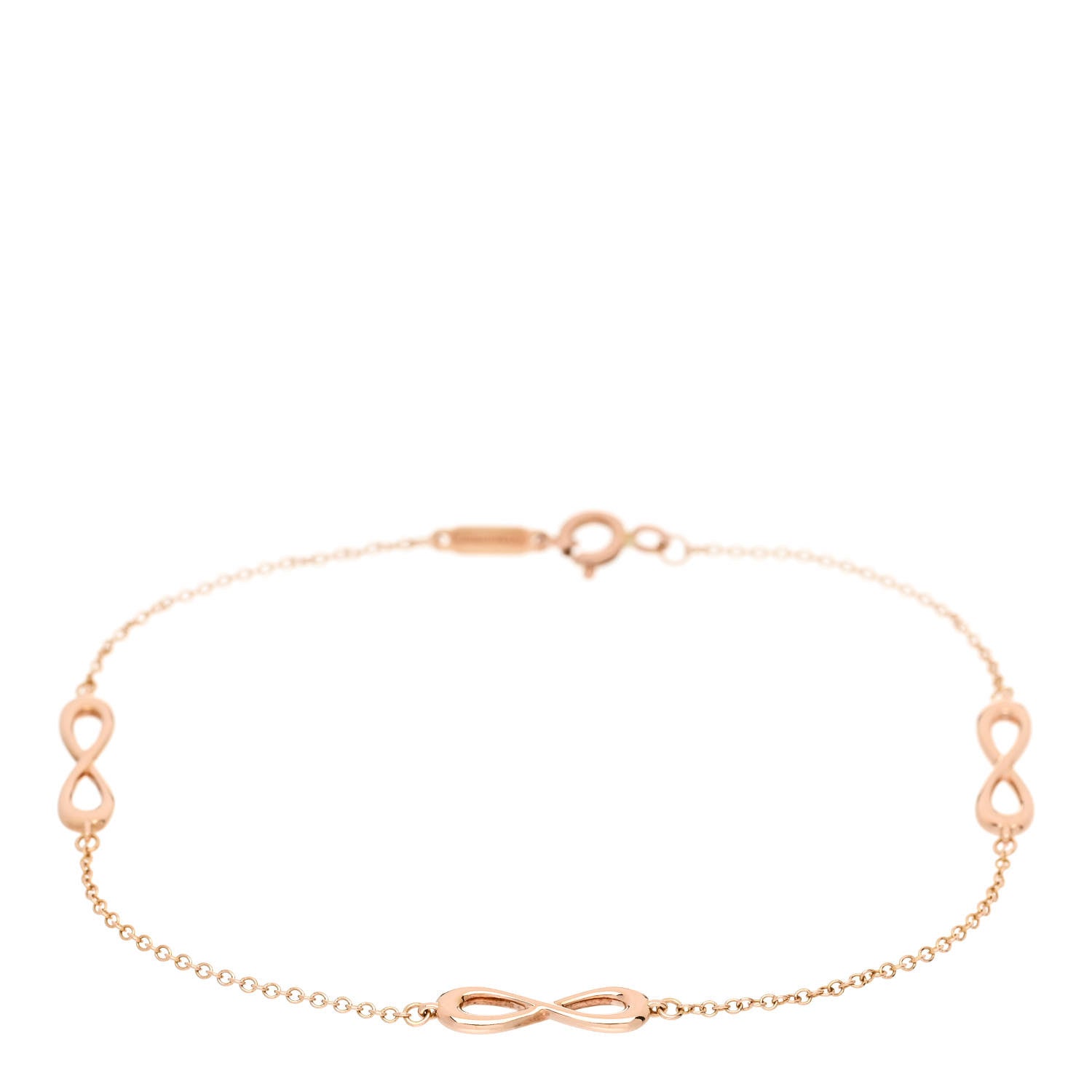 Tiffany 18K Rose Gold Infinity Endless Bracelet 1 of 4