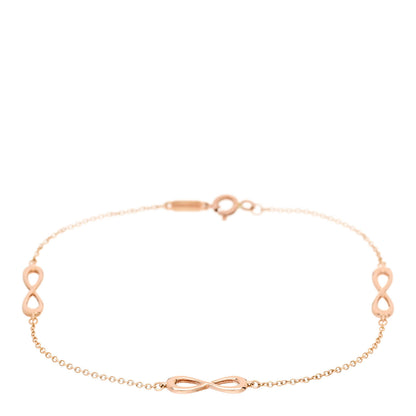 Tiffany 18K Rose Gold Infinity Endless Bracelet 1 of 4