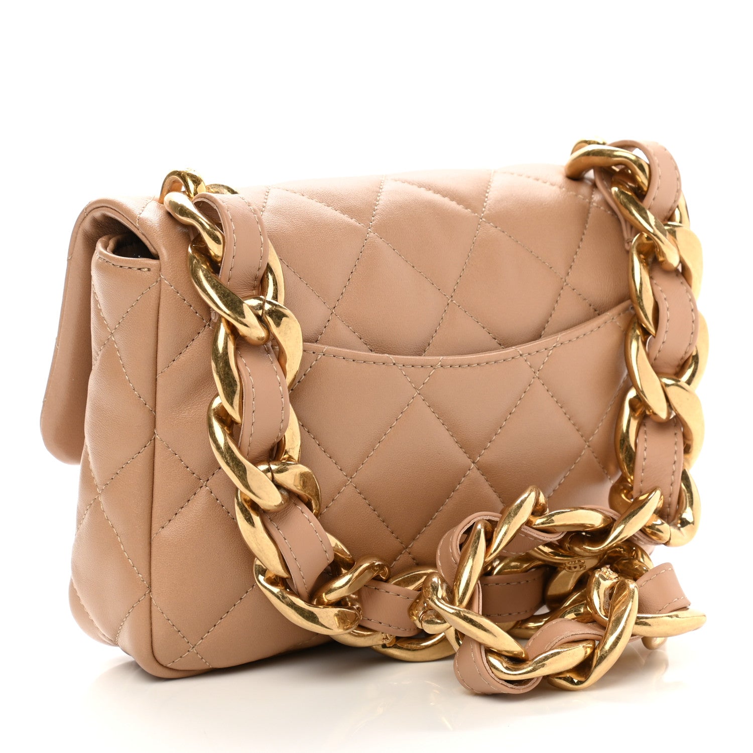 Chanel Lambskin Quilted Small CC Funky Town Flap Beige 3 of 11