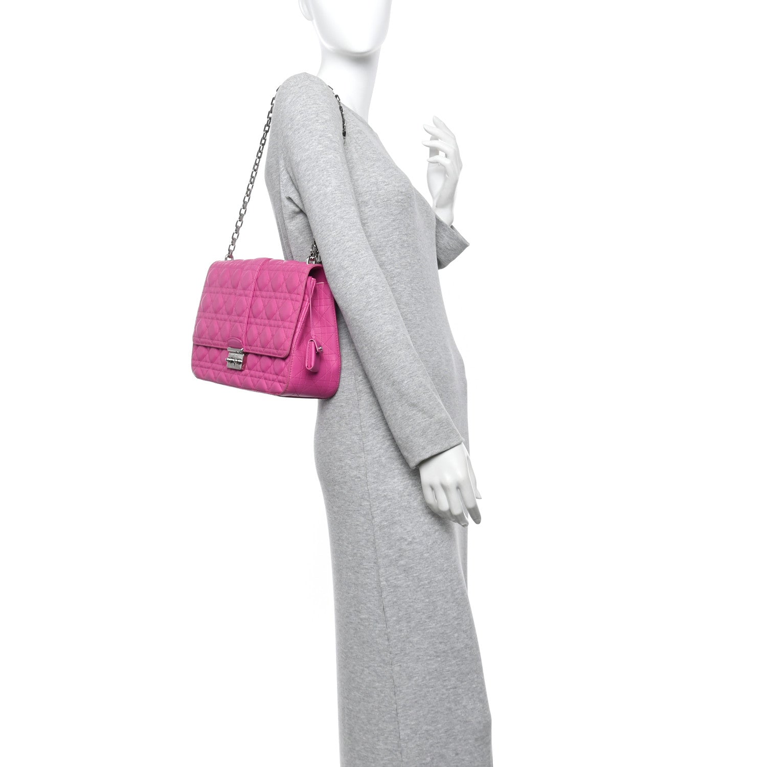 Christian Dior Lambskin Cannage Large Miss Dior Flap Sorbet 2 of 18