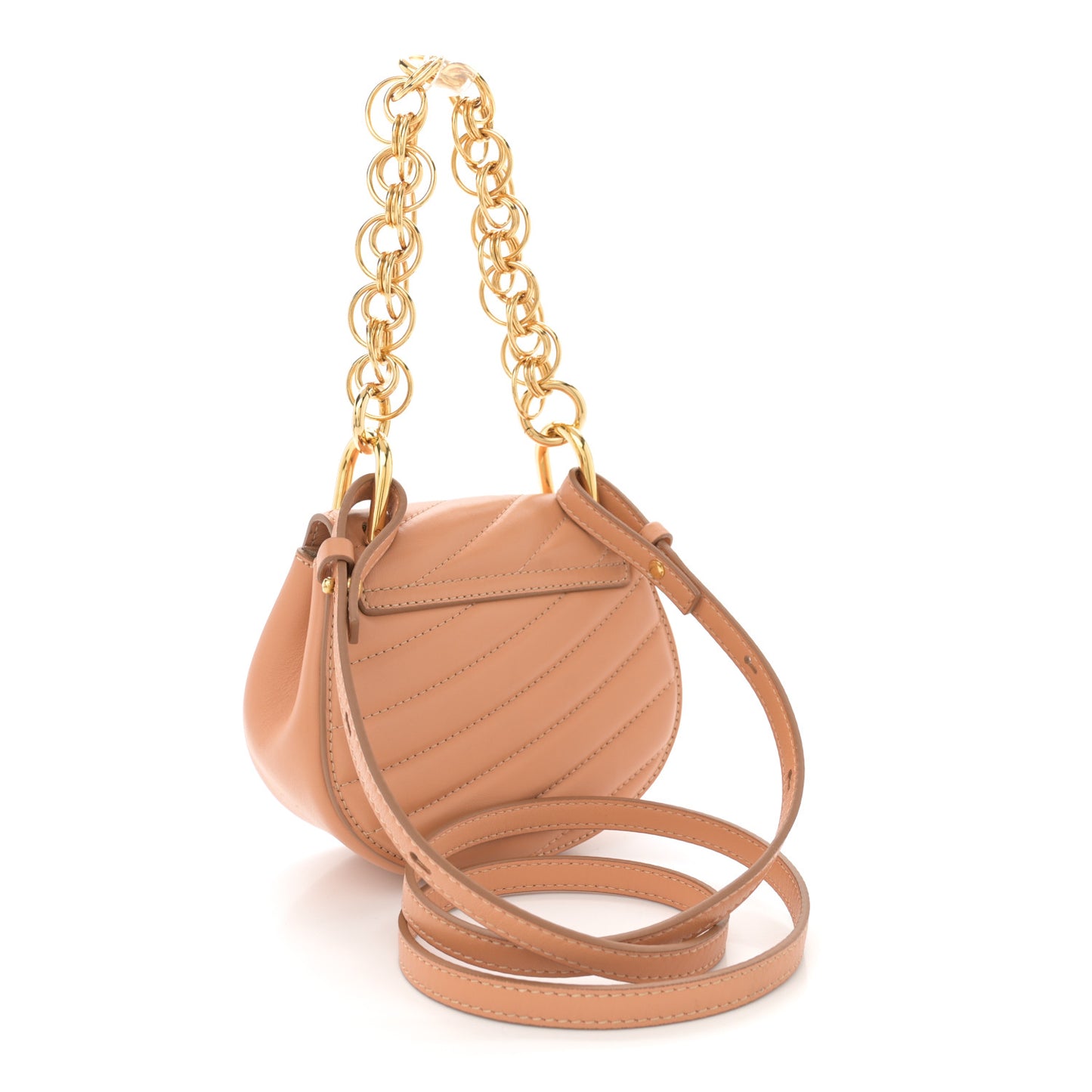 Calfskin Quilted Mini Drew Bijou Shoulder Bag Blushy Pink