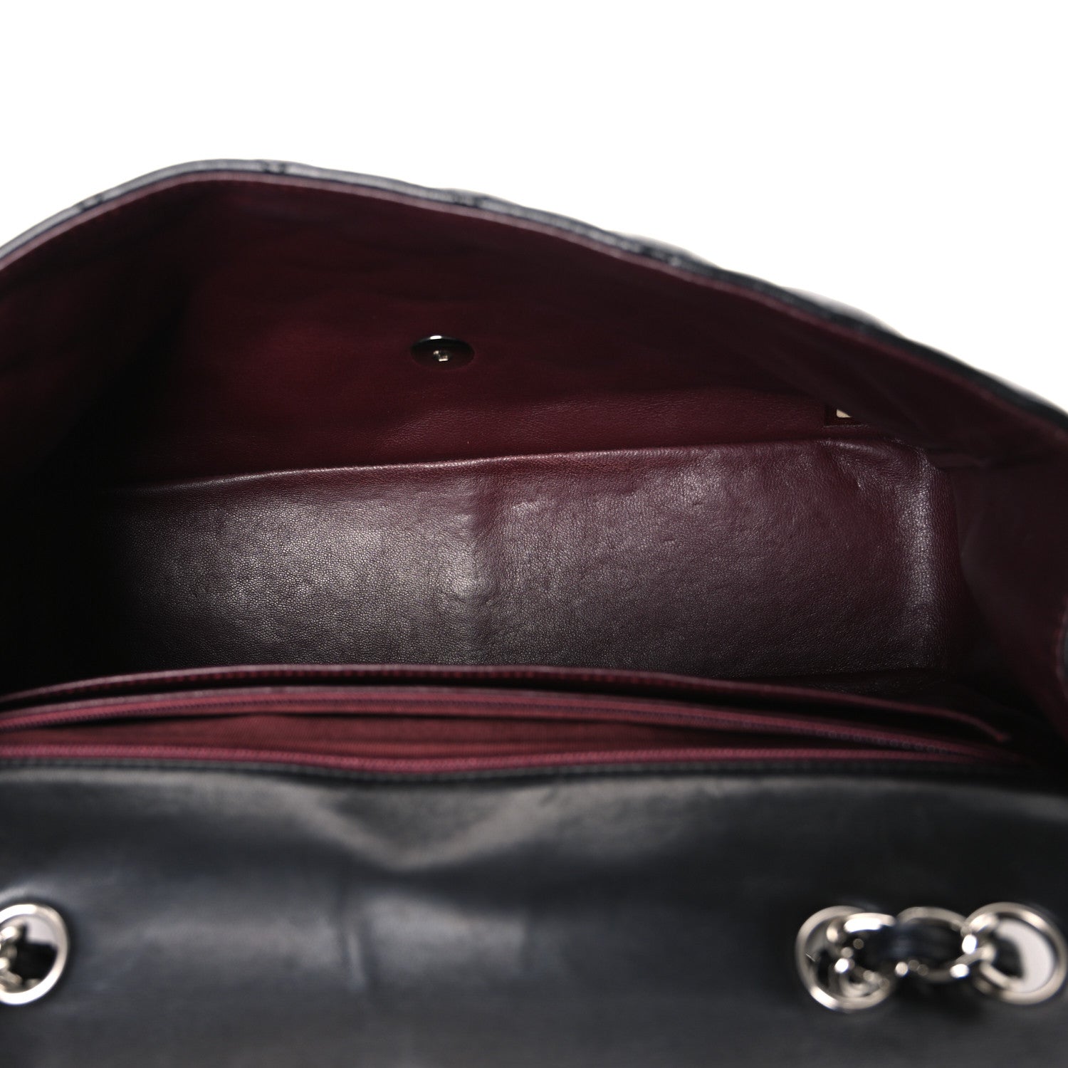 Chanel Lambskin Quilted Jumbo Single Flap Black 5 of 10