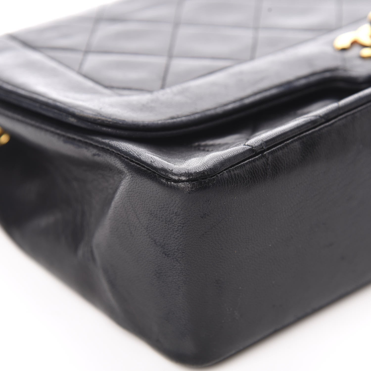 Chanel Lambskin Quilted Medium Single Flap Black 10 of 19