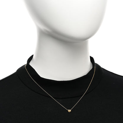 Tiffany 18K Yellow Gold 6.5mm Elsa Peretti Bean Pendant Necklace 2 of 4