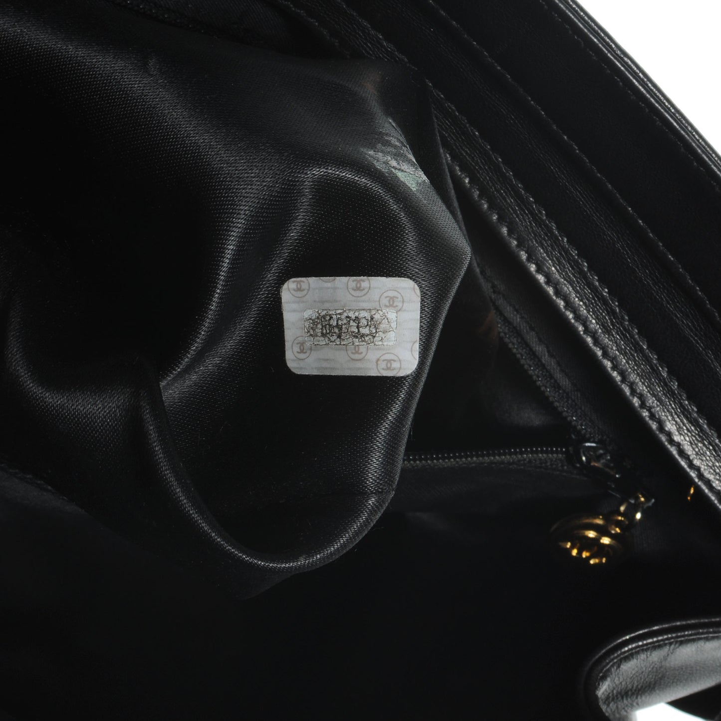 Lambskin Small Shopper Tote Black