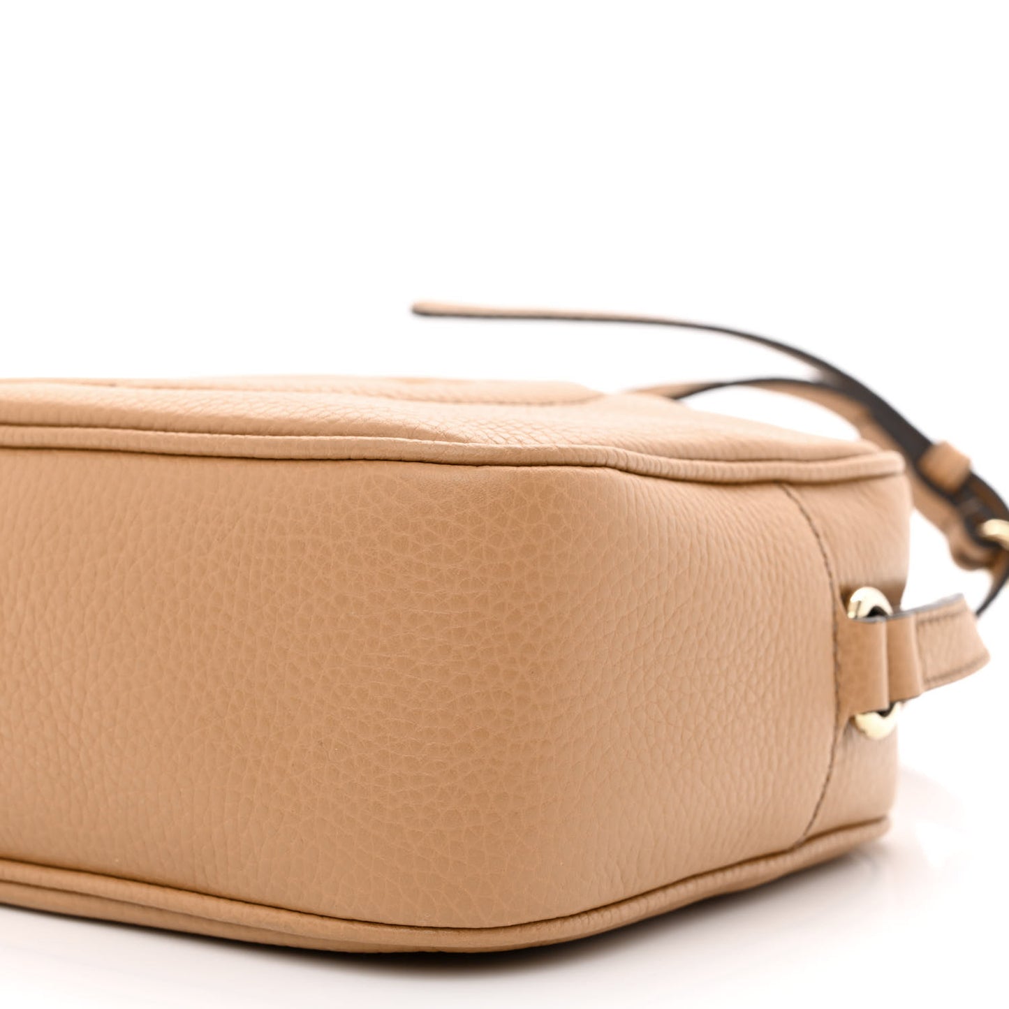 Pebbled Calfskin Small Soho Disco Bag Camelia